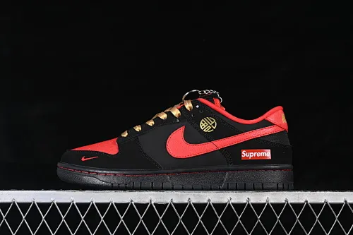 All categories Nk SB Dunk Series Nk SB Dunk Low High-end customized low-top sneakers Nike SB Dunk Low Black and red contrast high-end customized low-top casual sneakers NH0601-488